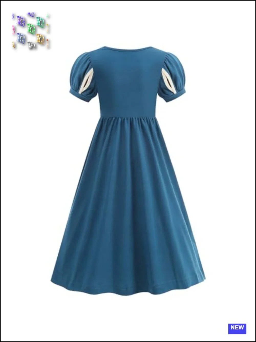 Girls Medieval Princess Costume Dress with Headband Cotton
